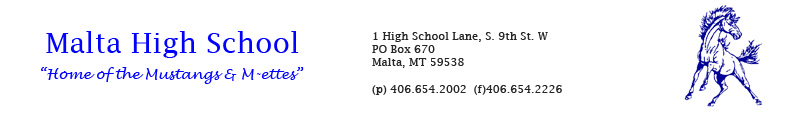 High School Logo and Address